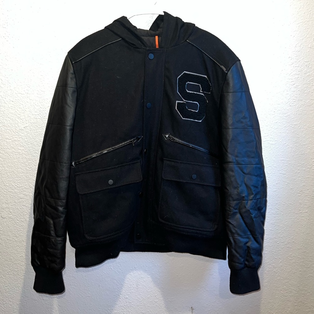 XXL Black Sean jean letterman jacket